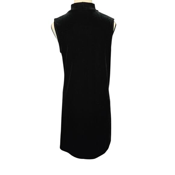 Cassini Womens Whimsigoth Black Velvet Mini Dress Size Medium Sleeveless Witchy9 - Picture 3 of 10